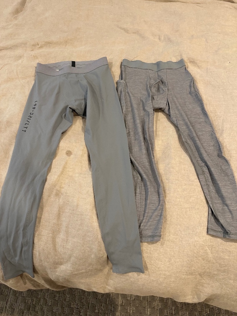 Lululemon Leggings, Mens Medium and Large Gray